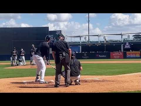 Aaron Judge Challenges a call using ABS to extend an at-bat against Paul Blackburn at #yankees
