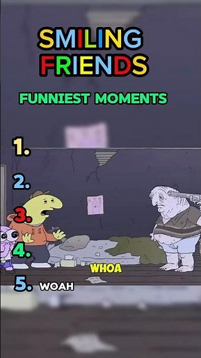 Ranking Funniest Smiling Friends Moments 😂💀 #shorts #smilingfriends