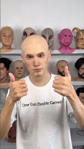 Silicone masks #halloweenmask #siliconemask #disguise #funny #realistic #art #duet #face #memes