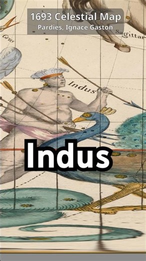 Ignace Pardies’ Stunning 1693 Celestial Map: Rare Gnomonic Star Atlas with Comet #Celestial #Space