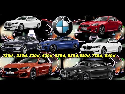 Diesel Precision: BMW 120d, 220d, 320d, 420d, 520d, 620d, 630d, 730d, 840d Acceleration Battle