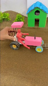Mini tractor video | diy construction machine project | #shorts #youtubeshorts
