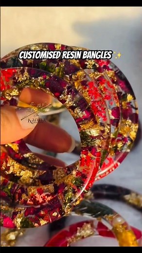 How I Made These Beautiful Resin Bangles 🌸✨ | Step-by-Step DIY #resinartindia #banglescraft #diy
