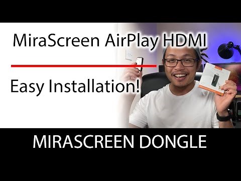 How To Install MiraScreen DK7 Wireless HDMI Display Receiver on iOS iPhone iPad (AirPlay Help Video)