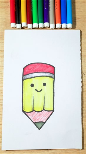 Meet Mr. Pencil! ✨😍 #drawingshorts #easydrawing #drawing