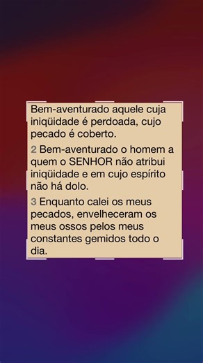 Bem Aventurado o Que É Perdoado