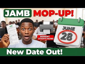 JAMB Mop-Up Exam 2025: New Date Announced + Reprint Starts Now!
