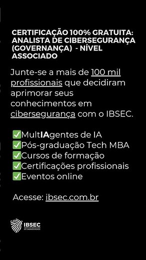 Certificação 100% Gratuita: Boas Práticas de Cibersegurança - Nível Essencial