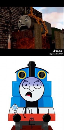 Thomas sad meets Smudger 😱 #thomasanimation