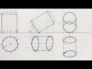 Projections Of Solids: Inclined to Both H. P&V.P