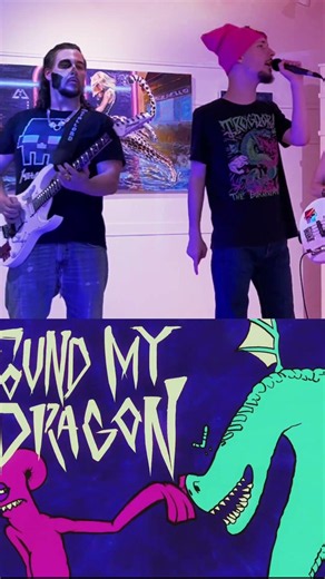 MetalLord- live at an art show! #bandpractice #motörhead #trogdor #acdc #mötleycrüe