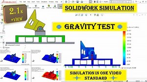 Solidworks simulation | How to make Gravity simulation in Solidworks