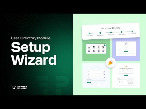 Build a User Directory with Guided Setup Wizard | WP User Frontend
