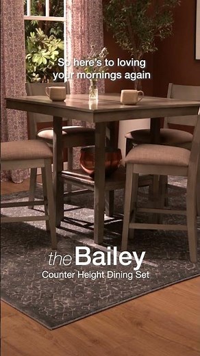 This Counter Height Dining Set Has Built-In Storage + Comfy Style!