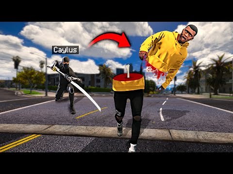 Playing GTA 5 As A NINJA! (Rampage Mod)