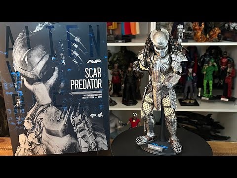 UNBOXING HOT TOYS SCAR PREDATOR FROM ALIEN VS PREDATOR 1/6th SCALE COLLECTIBLE FIGURE