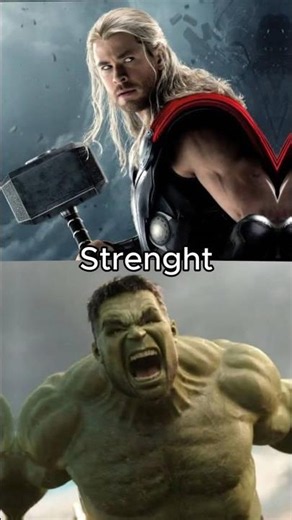 ⚡ THOR vs HULK — Who Is REALLY Stronger? 🤯 #marvel #trending #viral