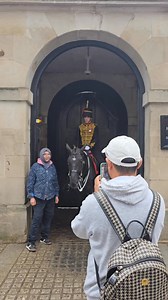 Backing in to the horse box get back get back guard shouts | King's Guard Parade