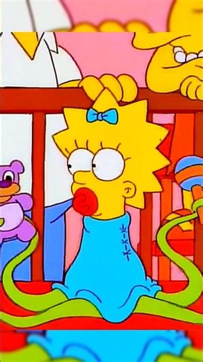 Maggie becomes an alien #simpsons #thesimpsons #cartoon
