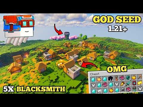 Top 3 GOD SEEDS for Minecraft PE & BEDROCK 1.21.90