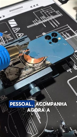 Acompanhem a substituição de uma tampa traseira do iPhone 12 Pro Max 📲🛠️ #aracaju #iphone #manutencaodecelular