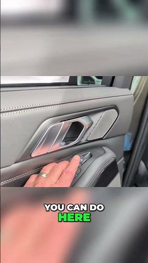 BMW X7 Back Seat Features: Moon Roof, Sunshades, & Storage! #shorts