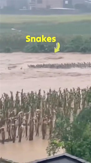 Snakes in Flood Water ￼#shorts