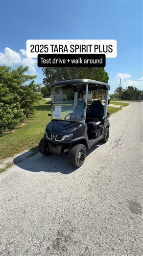 Discovery Golf Cars on Instagram: "TARA Spirit Plus — Elevate Your Game ⛳️ Meet the TARA Spirit Plus, the golf-course-ready cart from Evolution Electric Vehicles built for players who expect more than a standard fleet ride. 🟢 Purpose-Built for Golf: Classic two-seater design with rear golf-bag holders and a fold-down weather cover to protect your clubs between shots. ⚡️ Power That Lasts All Day: A massive 160 Amp-Hour lithium battery — nearly double the power of typical E-Z-GO or Club Car fleet