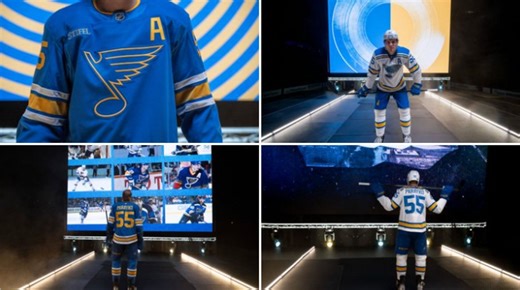 "Hot take dark blue was better": NHL fans left divided as St. Louis Blues unveil new logo, uniforms as part of Winter Classic-inspired rebrand