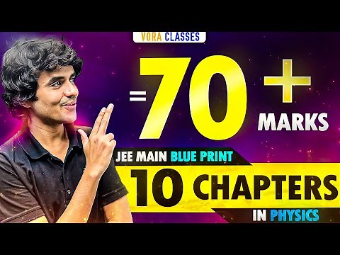 10 Chapters = 70 marks PHYSICS🚀 | High weightage chapters for JEE MAINS 2025 #jee #jeemains
