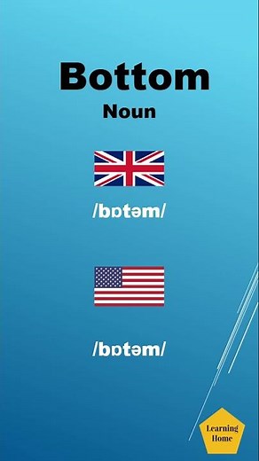 Bottom meaning pronunciation and synonyms #Shorts