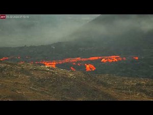 May 2, 2024: New Lava Breakout Northwest of the Iceland Volcano Cone