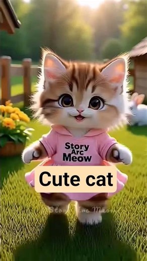 ✨😺 Cute Dancing Kitten in Pink Dress | Funniest Cat Dance 😹💖 ||#shorts #viral #trending #ai