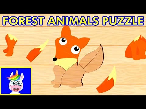 FOREST ANIMALS PUZZLE GAME for Toddlers & Kids - Puzzle Apps for Children, Kindergarten