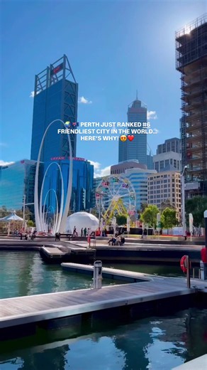 🌏🇦🇺 PERTH JUST RANKED #6 FRIENDLIEST CITY IN THE WORLD! 😍❤️ According to Condé Nast Traveller’s 2026 Readers’ Choice Awards, Perth has been named one of the world’s friendliest cities! 🏆✨ From stunning beaches to welcoming locals and laid-back vibes, there’s so much to love about Perth! ☀️🫶 Proud to call this beautiful city home! ❤️ #Perth #PerthWA #WesternAustralia #FriendliestCity