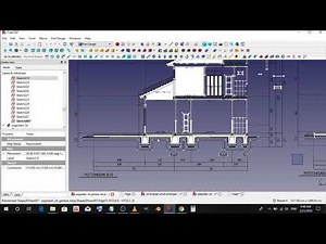 How to create your section drawing plan in freeCAD! tutorial : part. 21