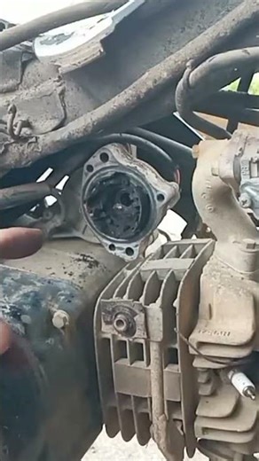 Repairing a car with a clicking sound when you press the starter button, Part 7