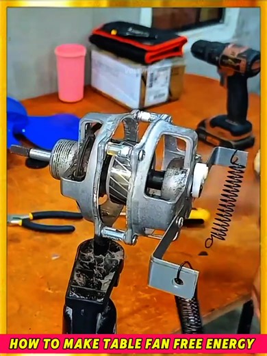 DIY Handmade Table Fan Free Energy Craft Project