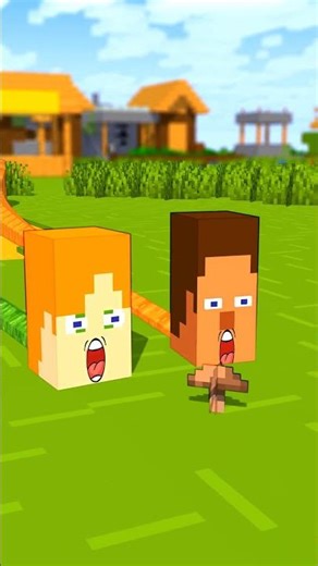 Steve Worm & Alex Worm Search for Food | Minecraft Animation #shorts