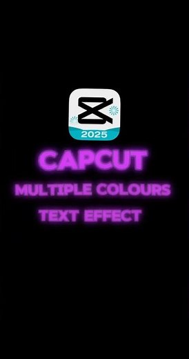 CapCut | Multi-Color Text Effect Tutorial 🌈✨ | #shorts