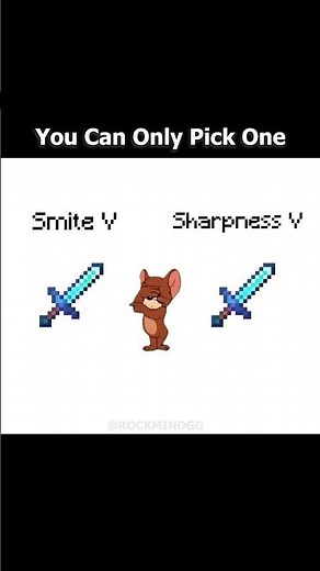 Sharpness V or Smite V… Choose One 💀