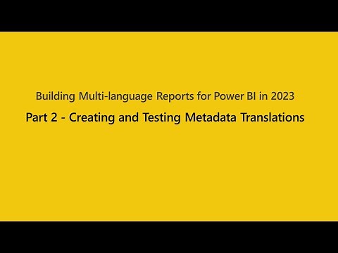 Creating and Testing Metadata Translations