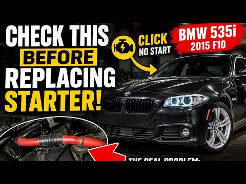 BMW 535i Clicking But Not Cranking? Easy Fix!