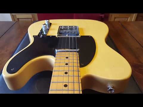 ESP 400 SERIES TELECASTER 1952 FENDER USA REISSUE STYLE 1987 GUITAR UP CLOSE VIDEO REVIEW