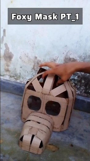 I Build Foxy Mask Part_1 #shorts #foxy #fivenightsatfreddys