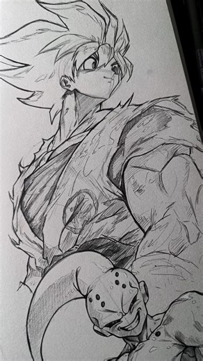 Goku Drawing #art #drawing #anime #animedrawing #goku #dragonball #dragonballsuper #shorts