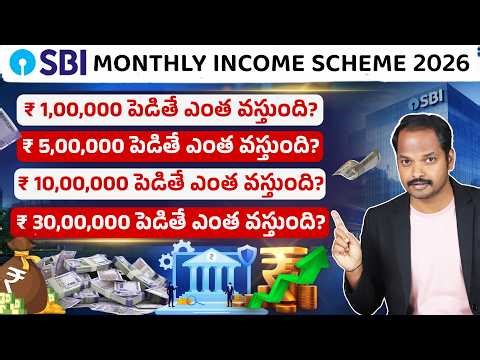 SBI Monthly Income Scheme 2026 - SBI MIS Interest Rate | FD Payout Calculation in Telugu | Abhishek