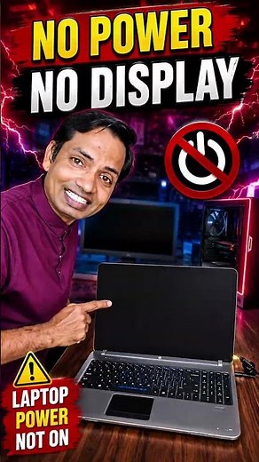 FIXED - Laptop Not Turning On | Laptop No Power & No Display #shorts #laptop #tech