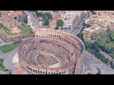 Video of ROME Italy, aereal view of Rome and zooming to colosseum. #ROME #roma #colosseum #colosseo
