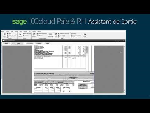 Sage 100 Cloud Paie & RH : l'Assistant de Sortie